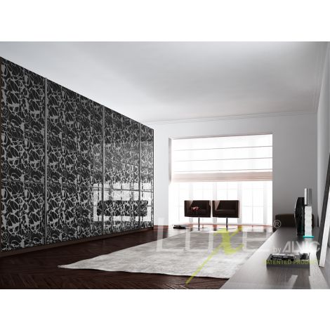 Фото МДФ плита ALVIC LUXE Deco Negro высокий глянец 1220х18х2750 мм МДФ панели ALVIC для мебельных фасадов 5