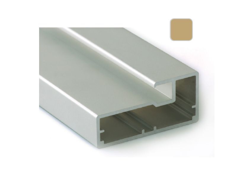 Алюминиевый профиль для мебели 45/20 золото, 5800 мм для рамочных фасадов