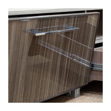 Фото МДФ панели AGT для кухонных фасадов, 1220х18х2795мм, глянец чёрный Мебельные фасады из МДФ 4