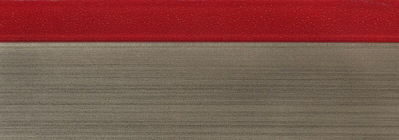 Кромка 3D красный глянец 23х1 мм, PMMA, двухцветная ALVIC