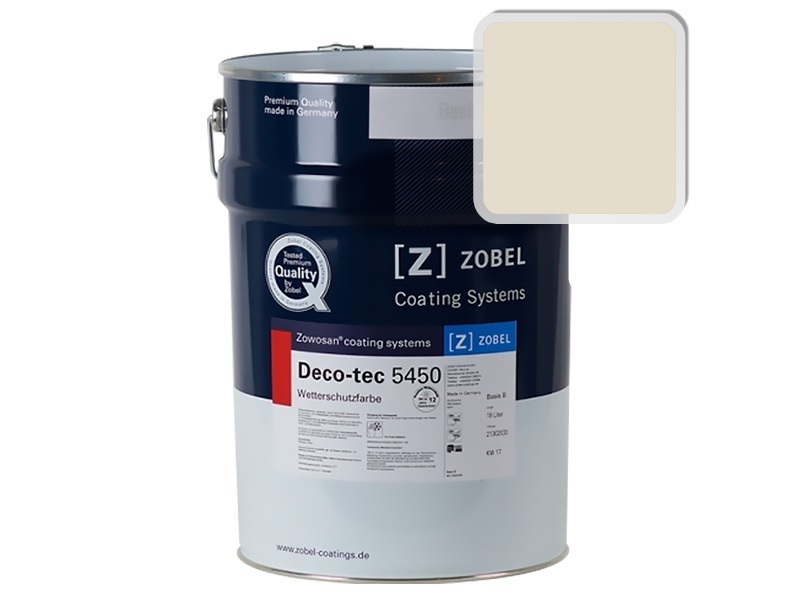 Фасадная краска для дерева Zobel Deco-tec 5450A RAL 1013, 1л