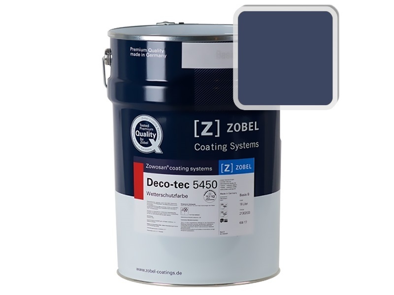 Фасадная краска для дерева Zobel Deco-tec 5450C RAL 5013