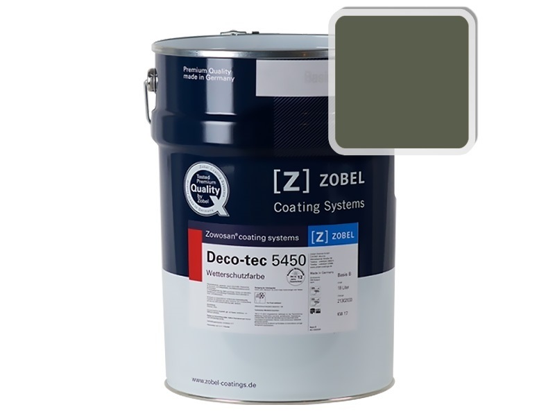Фасадная краска для дерева Zobel Deco-tec 5450C RAL 6003