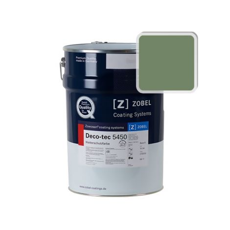 Фасадная краска для дерева Zobel Deco-tec 5450B RAL 6011