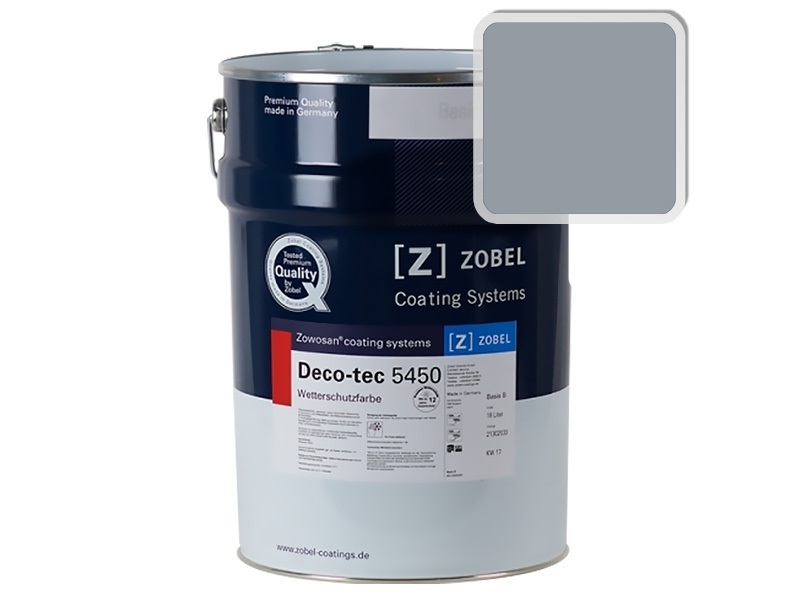 Фасадная краска для дерева Zobel Deco-tec 5450B RAL 7001