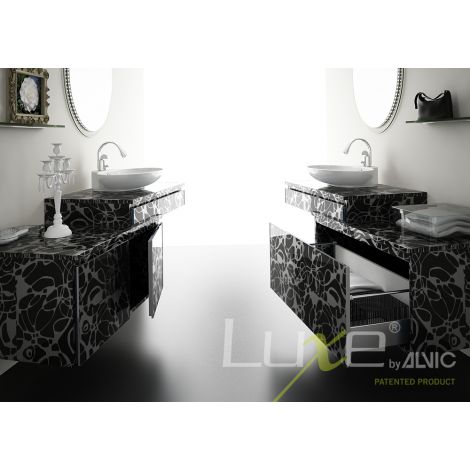 Фото МДФ плита ALVIC LUXE Deco Negro высокий глянец 1220х18х2750 мм МДФ панели ALVIC для мебельных фасадов 4