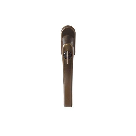 Фото Ручка оконная с замком Rotoline R 05.3 35мм, темная бронза без логотипа Ручки для окон 7