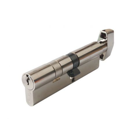 Фото Личинка замка двери с плоской ручкой 45 ручка 55 ключ MAXBAR CVG/K никелированная Цилиндровые механизмы 2