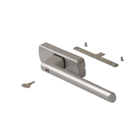 Фото Ручка для алюминиевых дверей Si-line PSK 200-Z/GH противовзломная серебристая Дверные ручки 1