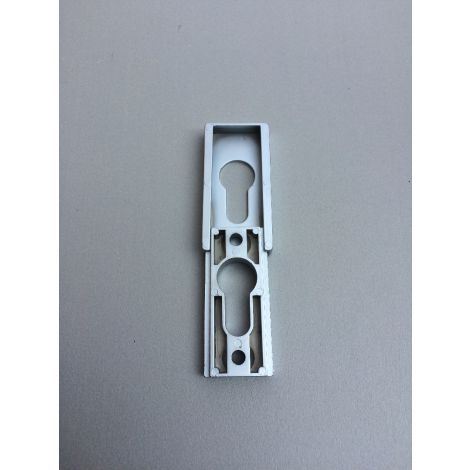 Фото Накладка алюминиевая прямоуг на цилиндр Maxbar хром матовый Дверные ручки 3