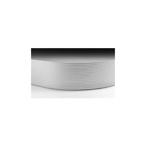 Фото Радиусный элемент на цоколь кухонный пластик 120мм Белый Цоколь для кухни 2