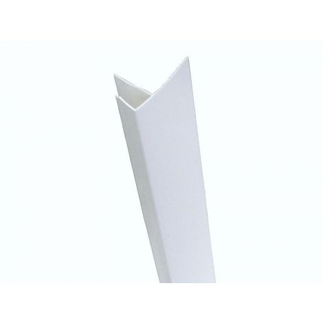 Фото Финишный профиль F 10х60х3000 белый Откосы для пластиковых окон 1