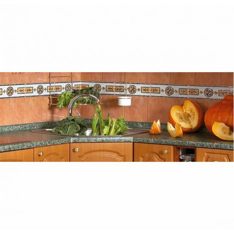 Фото Фартук кухонный МДФ ALPHALUX Белый шагрень 4200*6*600 мм Столешницы для кухни 2