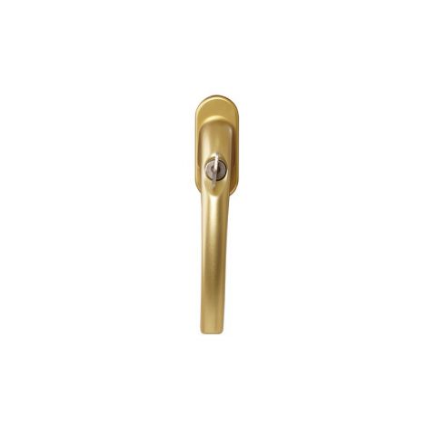 Фото Ручка окон. 1031A Internika ключ. 35 мм (F3) золото мат., 45гр.+2 винта Для поворотно-откидных окон 3