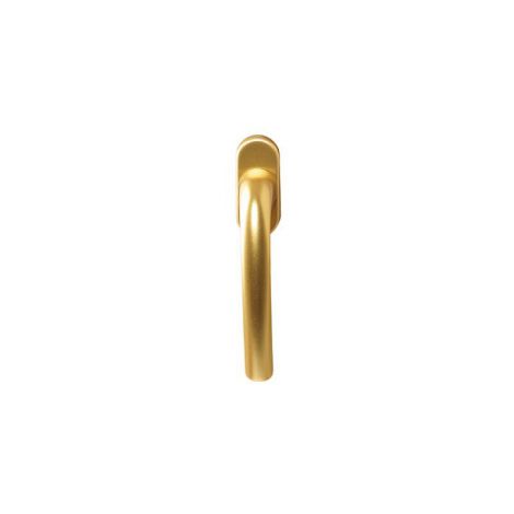 Фото Ручка оконная Internika 45° алюм. золото. 35 мм овал. накл., 2 винта Для поворотно-откидных окон 1