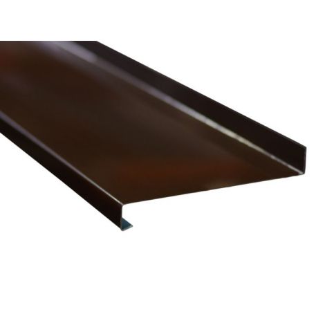 Фото Отлив стальной 90 мм коричневый (RAL8017) 6м Отливы для окон 1