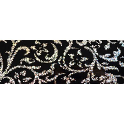 Фото PAN122-18 Полотно AGT МДФ глянц. черный мотив 637/1142, 1220*18*2800, 1-с Мебельные фасады из МДФ 1