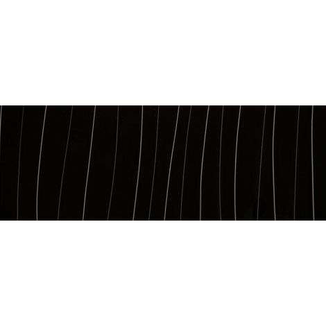 Фото PAN122-18 Полотно AGT МДФ черная волна глянец 665/1363, 1220*18*2800, горизонт. Мебельные фасады из МДФ 1