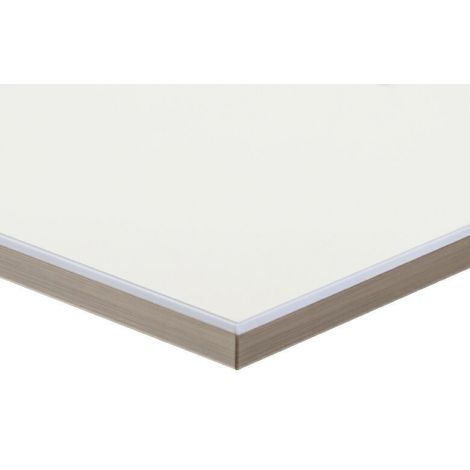 Фото Плита МДФ LUXE белый (Blanco) глянец 1220x18x2750 мм, Т1 МДФ панели ALVIC для мебельных фасадов 1