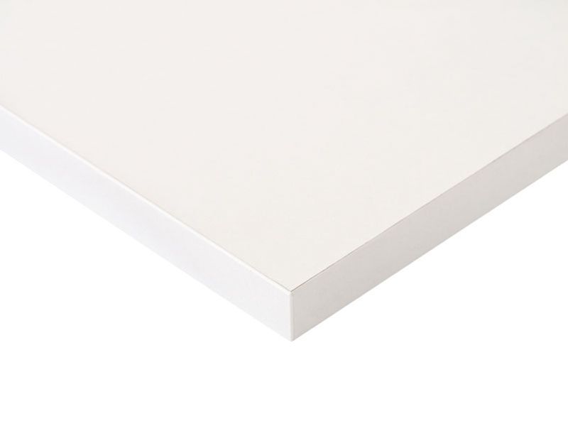 Плита МДФ LUXE белый колониал металлик (Blanco Colonial Pearl Effect) глянец, 1220*18*2750 мм