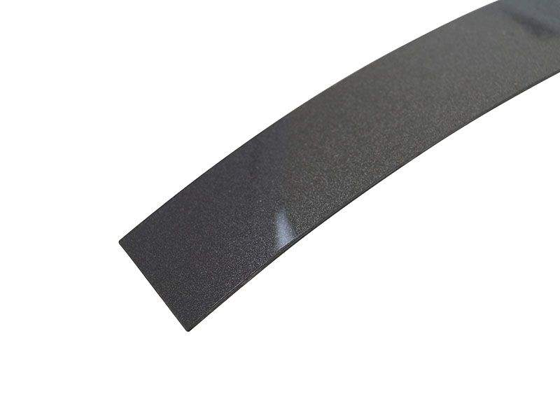 Мебельная кромка ABS одноцветная антрацит металлик глянец 23х1 мм фольга ALPHA-TAPE