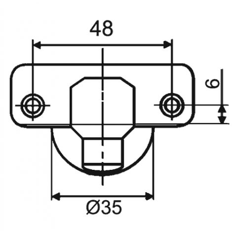 Фото Петля для угл. дв. 60-65°(-25°), 110°, 48мм, шуруп 51.MK85.M5.25.0 Мебельные петли Slide-On 2
