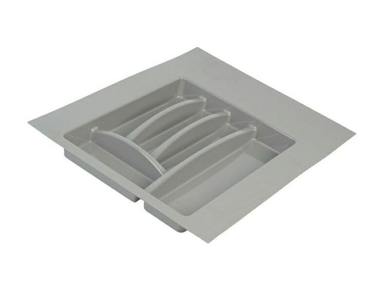 Лоток для столовых приборов в ящик Firmax Alpha, база 400-450мм, серый