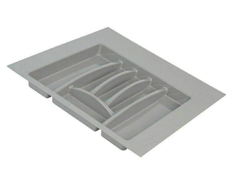Лоток для столовых приборов в ящик Firmax Alpha, база 500-550мм, серый