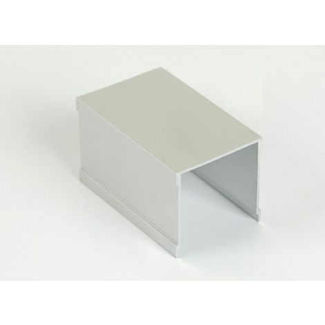 Фото Направляющая верхняя однополозная, алюминий, серебро, 5800 мм Анодированные профили FIRMAX 1
