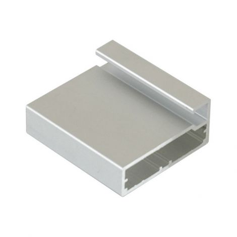 Фото Профиль алюминиевый прямоугольный SAS 003 20,5х45мм 6000мм матовый анодированный в пленке AL11 Алюминиевые профили для мебели 1