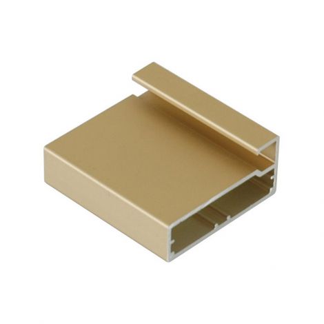 Фото Профиль алюминиевый прямоугольный SAS 003 20,5х45мм 6000мм цвет золото в пленке Алюминиевые профили для мебели 1