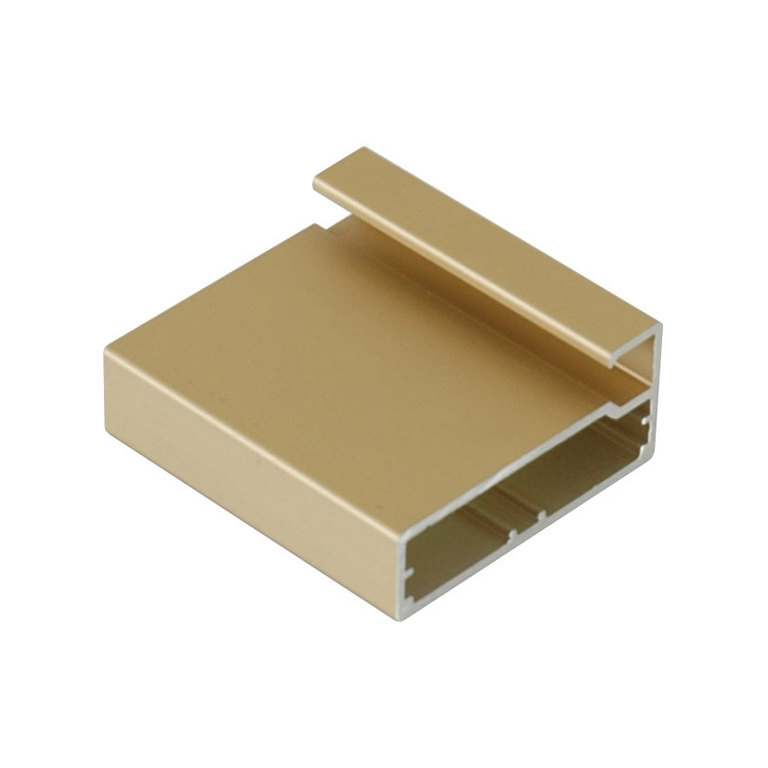 Профиль алюминиевый прямоугольный SAS 003 20,5х45мм 6000мм цвет золото в пленке