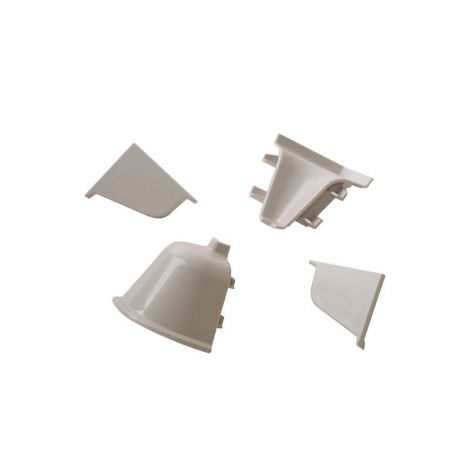 Фото Углы и заглушки для плинтуса на столешницу пластик, светло-серый 98102 Плинтус для столешницы 1