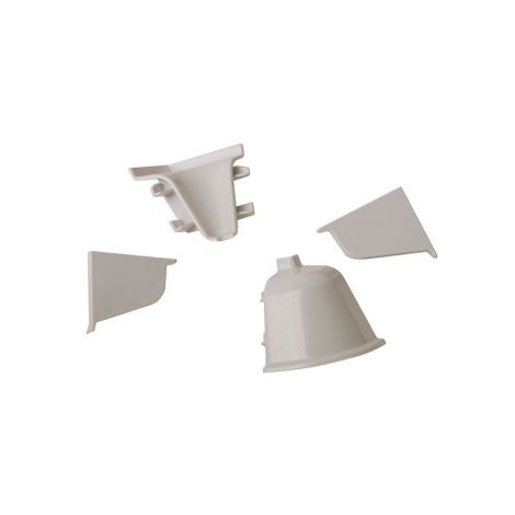 Фото Углы и заглушки для плинтуса на столешницу пластик, светло-серый 98102 Плинтус для столешницы 3