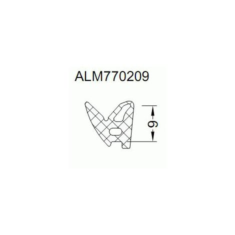 Фото Уплотнитель заполнения внутренний 8-9мм, ЭПДМ (150м), черный Уплотнители для алюминиевых окон 1