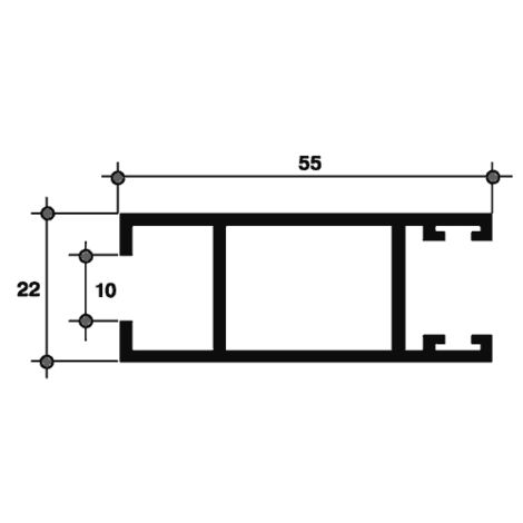 Фото Створка боковая коричневая 6 640-10 Алюминиевый профиль для балконов 1