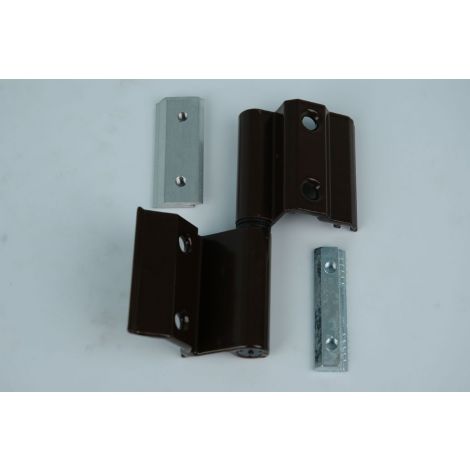 Фото Петля дверная для алюминиевого профиля PROVEDAL коричневая RAL8017 Алюминиевый профиль для балконов 2