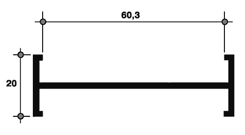640-36 (166) Соединитель рам, бел.(6,0 м)