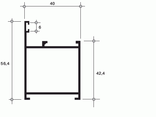 Рама дверная для балконного остекления белая 6м 400-11 (167)