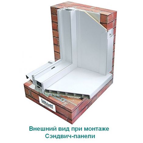 Фото Сэндвич панель ПВХ Bauset TPL Premium 10х1500х3000х0,8 белый матовый Сэндвич панели 3