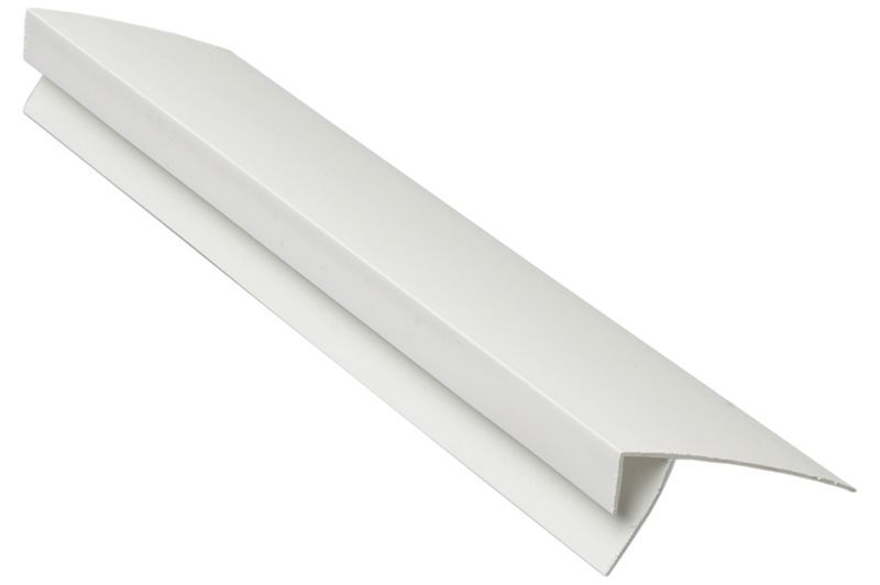 Фото F профиль финишный Bauset TPL 10х60 белый 3м Откосы для пластиковых окон 