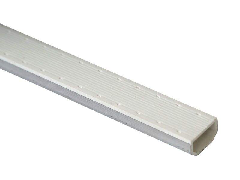Дистанционная рамка ПВХ для стеклопакетов 9.5х7.5мм PVC+Al жесткий белый 5 м