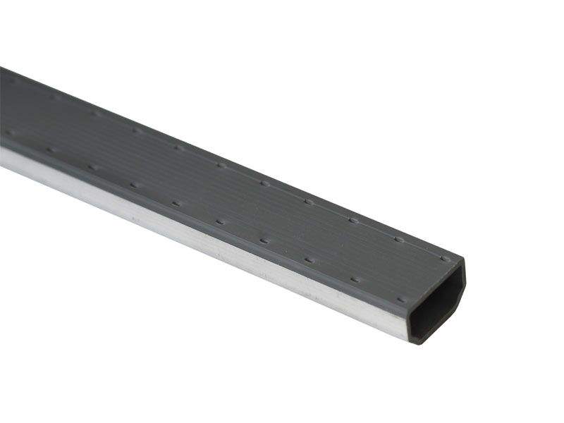 Дистанционная рамка для стеклопакетов 9.5х7.5мм PVC+алюминий жесткий серый 5 м