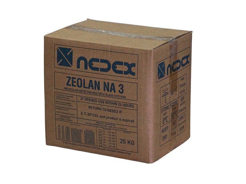 Молекулярное сито ZEOLAN NA3A, коробка 25 кг (1,4-2,0 mm)