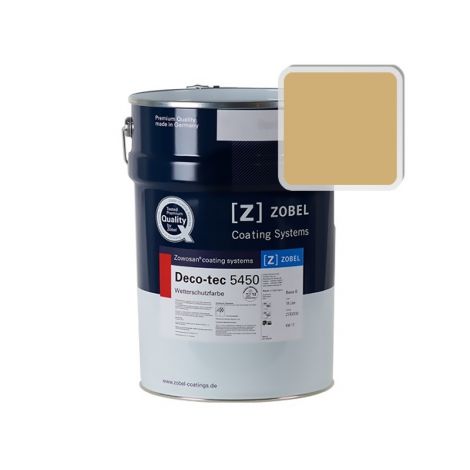 Фасадная краска для дерева Zobel Deco-tec 5450B RAL 1002, 20,73л