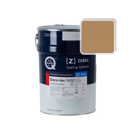 Фасадная краска для дерева Zobel Deco-tec 5450B RAL 1011, 21,72л