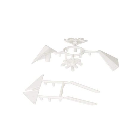 Фото Комплект соединителей треугольного кухонного плинтуса ALPHALUX 6 частей пластик белый Плинтус для столешницы 2