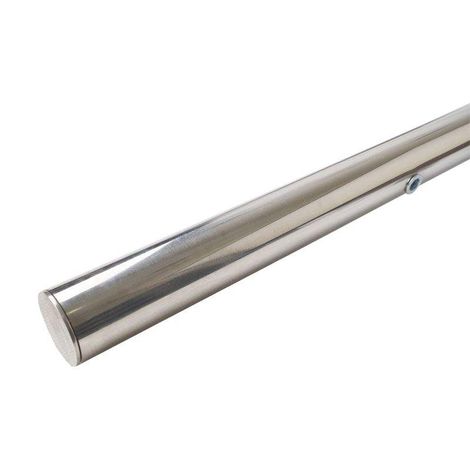 Фото Ручка нержавейка для алюминиевых дверей со смещением L1200 м/о 900, D32, хром полированный Ручки офисные 3