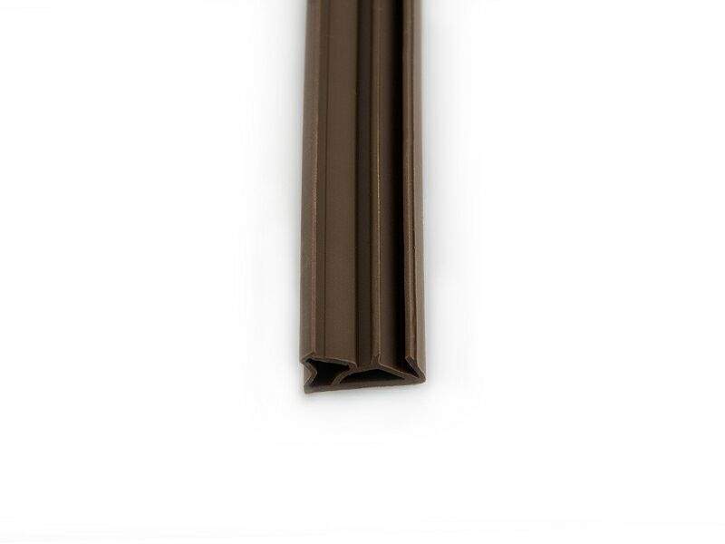 Фото Уплотнитель для деревянных окон темно-коричневый RAL 8014 на фальц створки ширина паза 4-5 мм ТЭП Уплотнитель для окон 