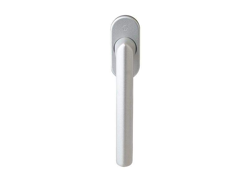 Ручка для окон серебро HOPPE Stockholm Secustik+SecuSan штифт vario fit 32-42 мм 90° винты М5х45/50